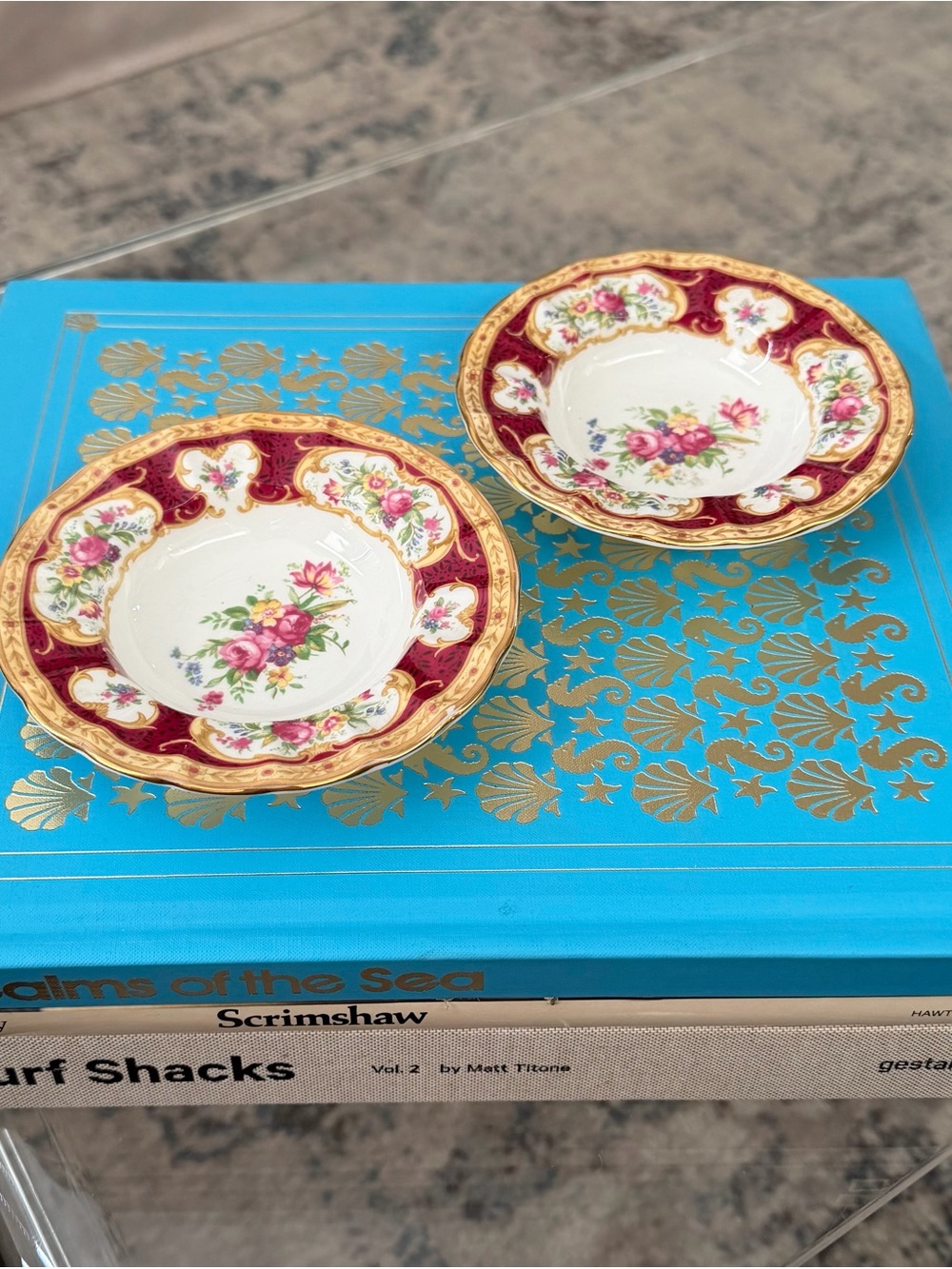 Vintage Lady Hamilton Collection by Royal Albert Small Dishes | Pair
